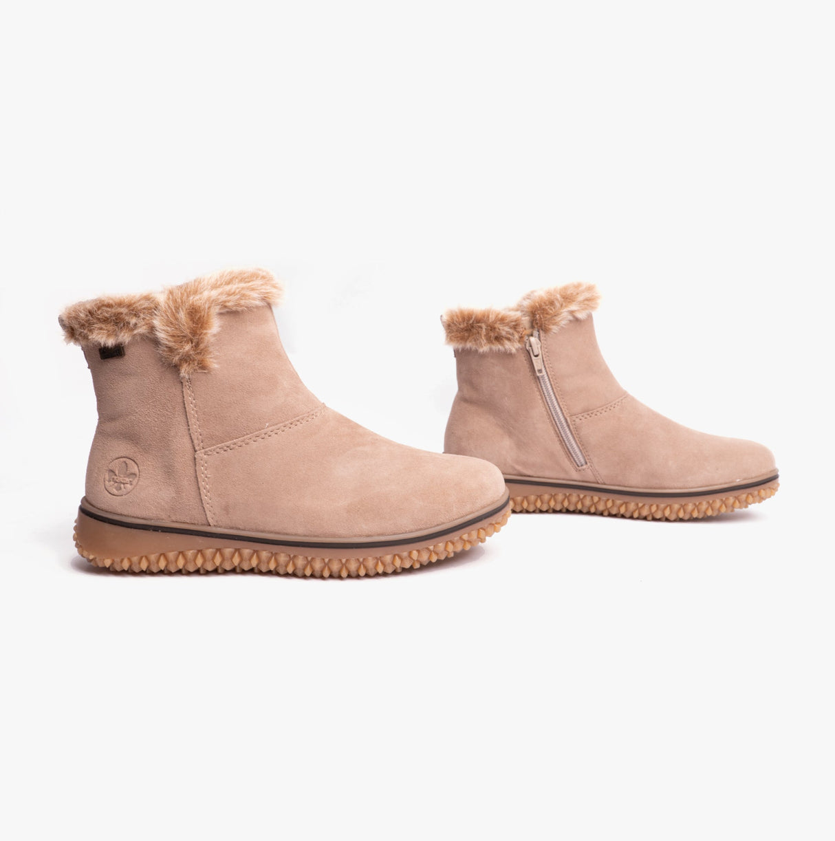 Rieker Z4266-62 Womens Ankle Boots Beige