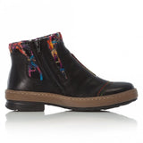 Rieker Z6759-00 Womens Ankle Boots Black/Combi