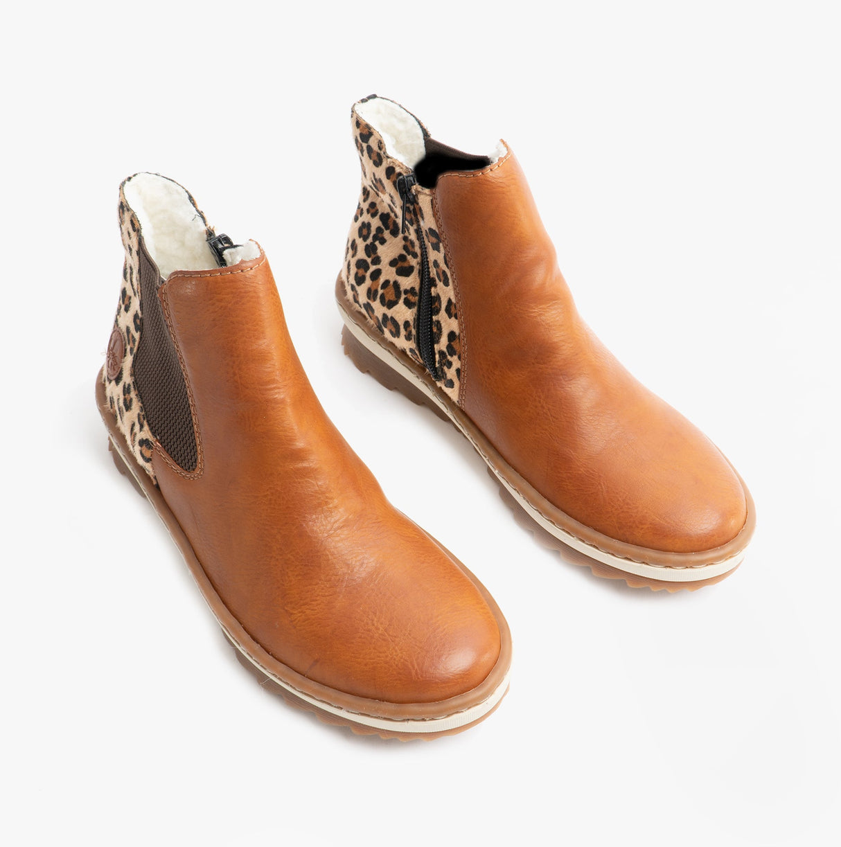 Rieker Z8689-24 Womens Ankle Boots Eagle Brown