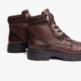 Rieker Z9103-25 Womens Leather Boots Brown
