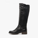 Rieker Z9591-00 Womens Tall Boots Black