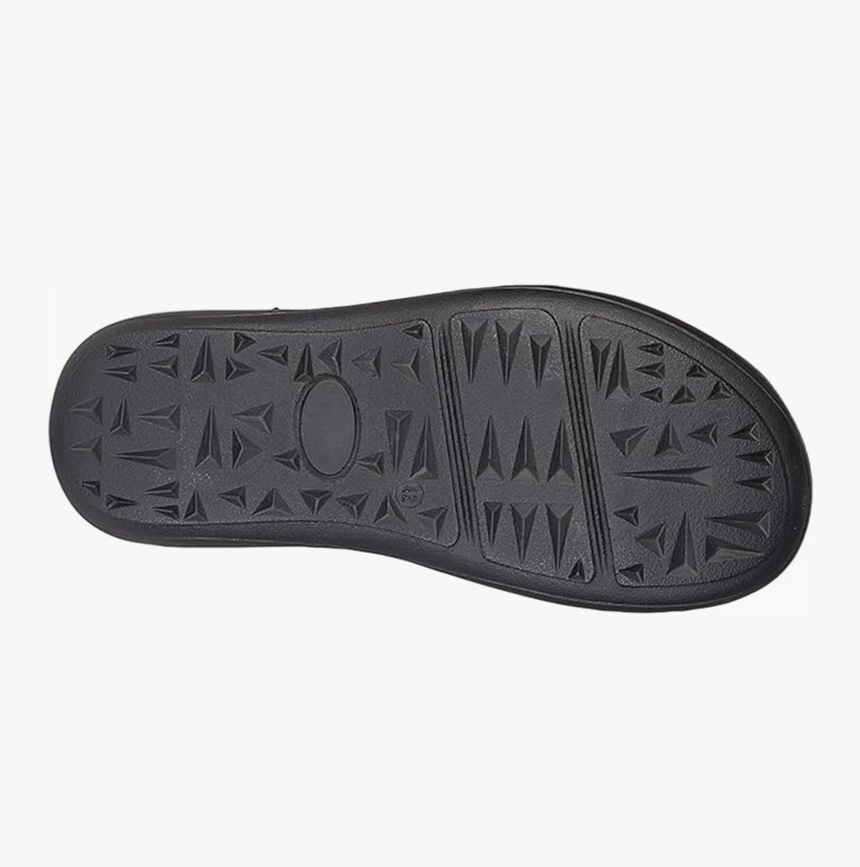 Roamers M024B Mens Padded Leather Mule Slippers Brown