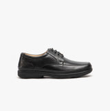 Roamers PERCY Mens Wide Fit Leather Smart Shoes Black
