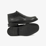 Roamers SHARK Mens Fur Lined Twin Zip Boots Black