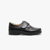 Roamers GRAHAM Mens Touch Close Light XXX Extra Wide Shoes Black