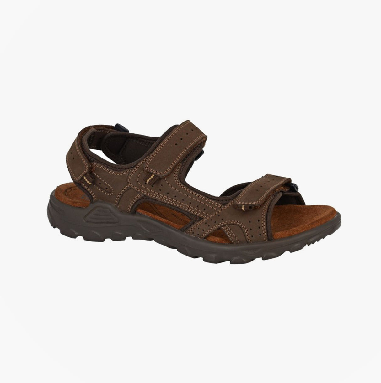 Roamers M422B Mens Sandals Brown