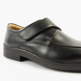Roamers TEDDY Mens Touch Fasten Apron Shoes Black