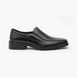 Roamers MURRAY Mens Leather Loafer Shoes Black