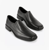 Roamers MURRAY Mens Leather Loafer Shoes Black