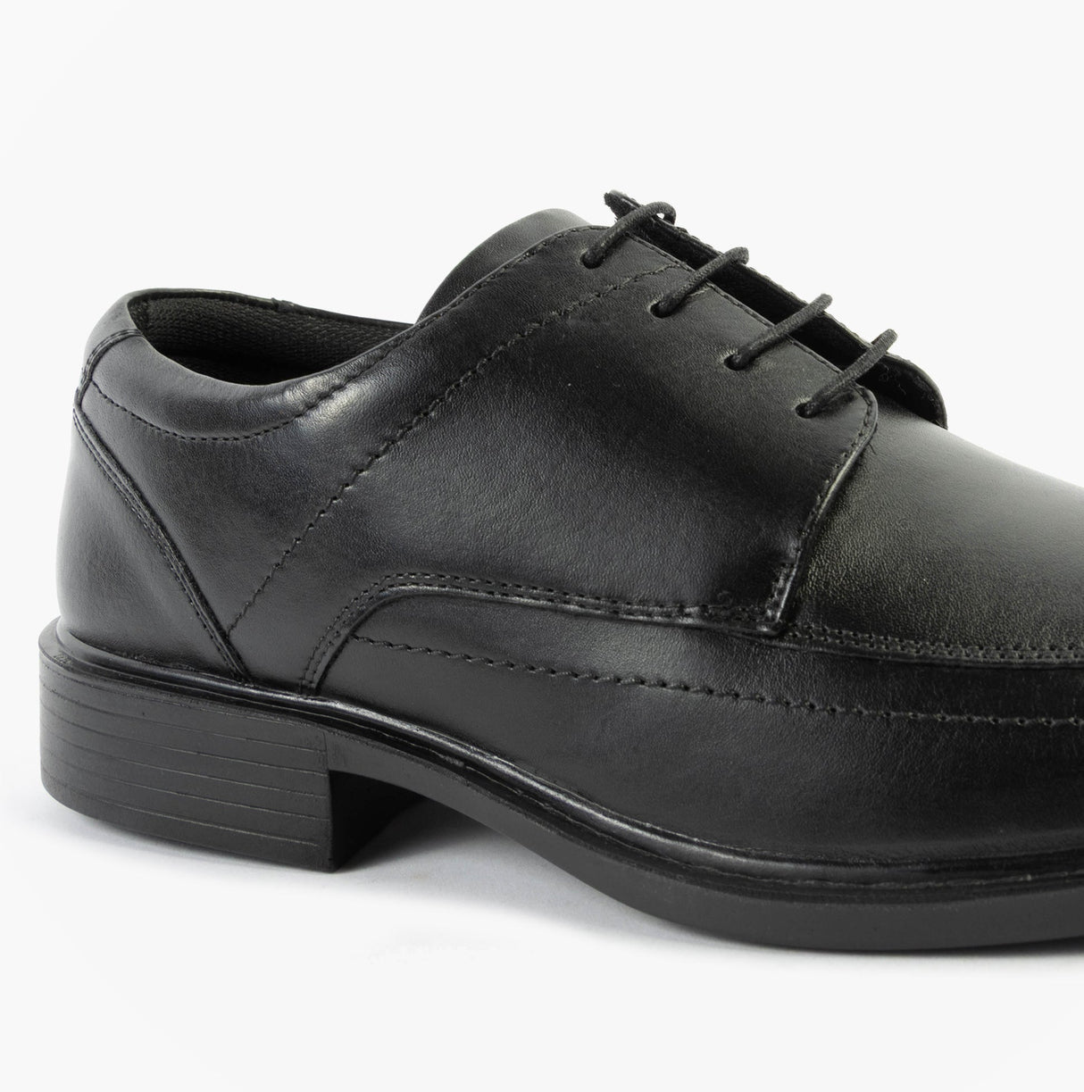 Roamers PERRY Mens Soft Leather Derby Shoes Black