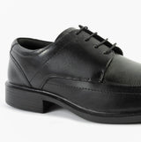 Roamers PERRY Mens Soft Leather Derby Shoes Black