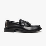 Roamers RUDEBOYZ Mens Polished Leather Tassel Loafers Black