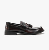 Roamers RUDEBOYZ Mens Polished Leather Tassel Loafers Oxblood