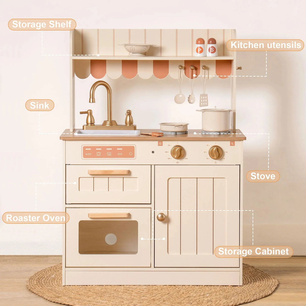 Tiny Chef - Wooden Play Kitchen
