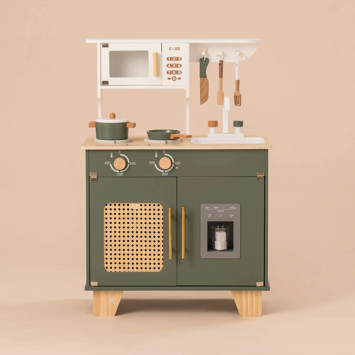 Tiny Chef - Wooden Play Kitchen - Vintage Green