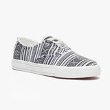 AFINA ALOE STRIPE Womens Trainers Black/White