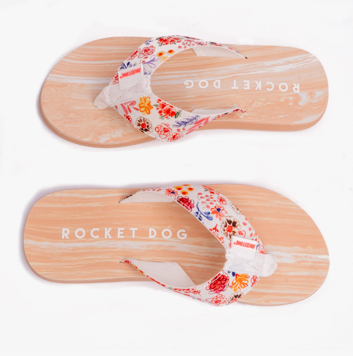 Rocket Dog ADIOS KITTS Womens Flip Flops White Multi
