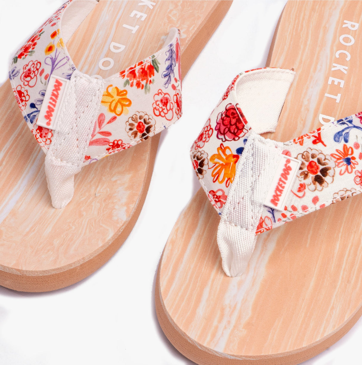 Rocket Dog ADIOS KITTS Womens Flip Flops White Multi