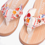 Rocket Dog ADIOS KITTS Womens Flip Flops White Multi