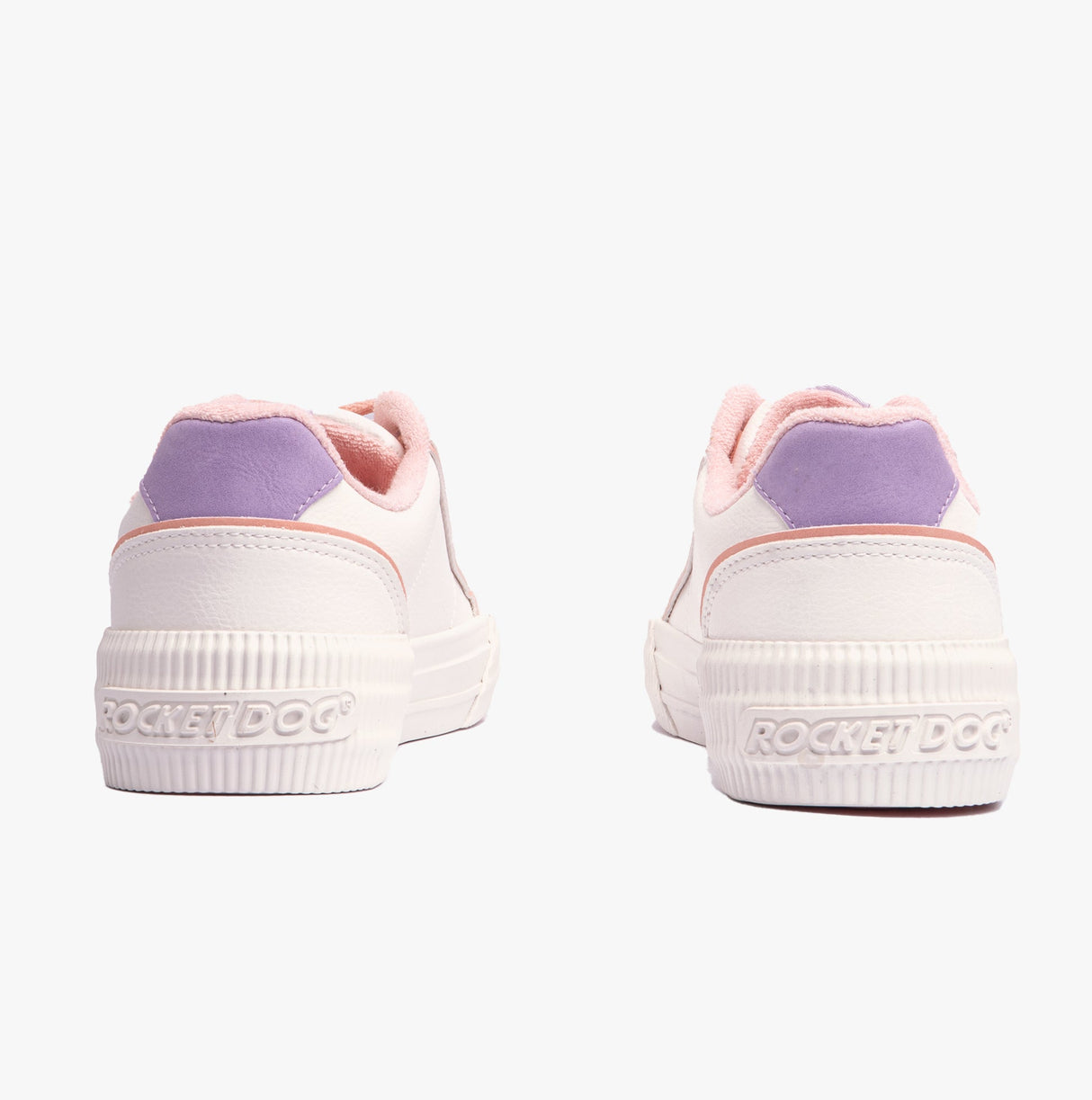 Rocket Dog CHEERY 80s Womens Trainers White/Lavender