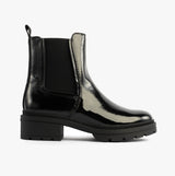Rocket Dog IGGIE Womens Chelsea Boots Black Patent