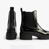 Rocket Dog IGGIE Womens Chelsea Boots Black Patent