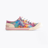 Rocket Dog JAZZIN CANDY TIE DYE Womens Trainers Pink Multi
