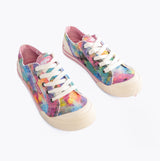Rocket Dog JAZZIN CANDY TIE DYE Womens Trainers Pink Multi