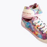 Rocket Dog JAZZIN CANDY TIE DYE Womens Trainers Pink Multi