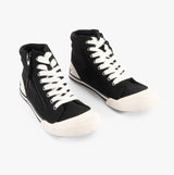 Rocket Dog JAZZIN HI Womens Canvas Trainers Black