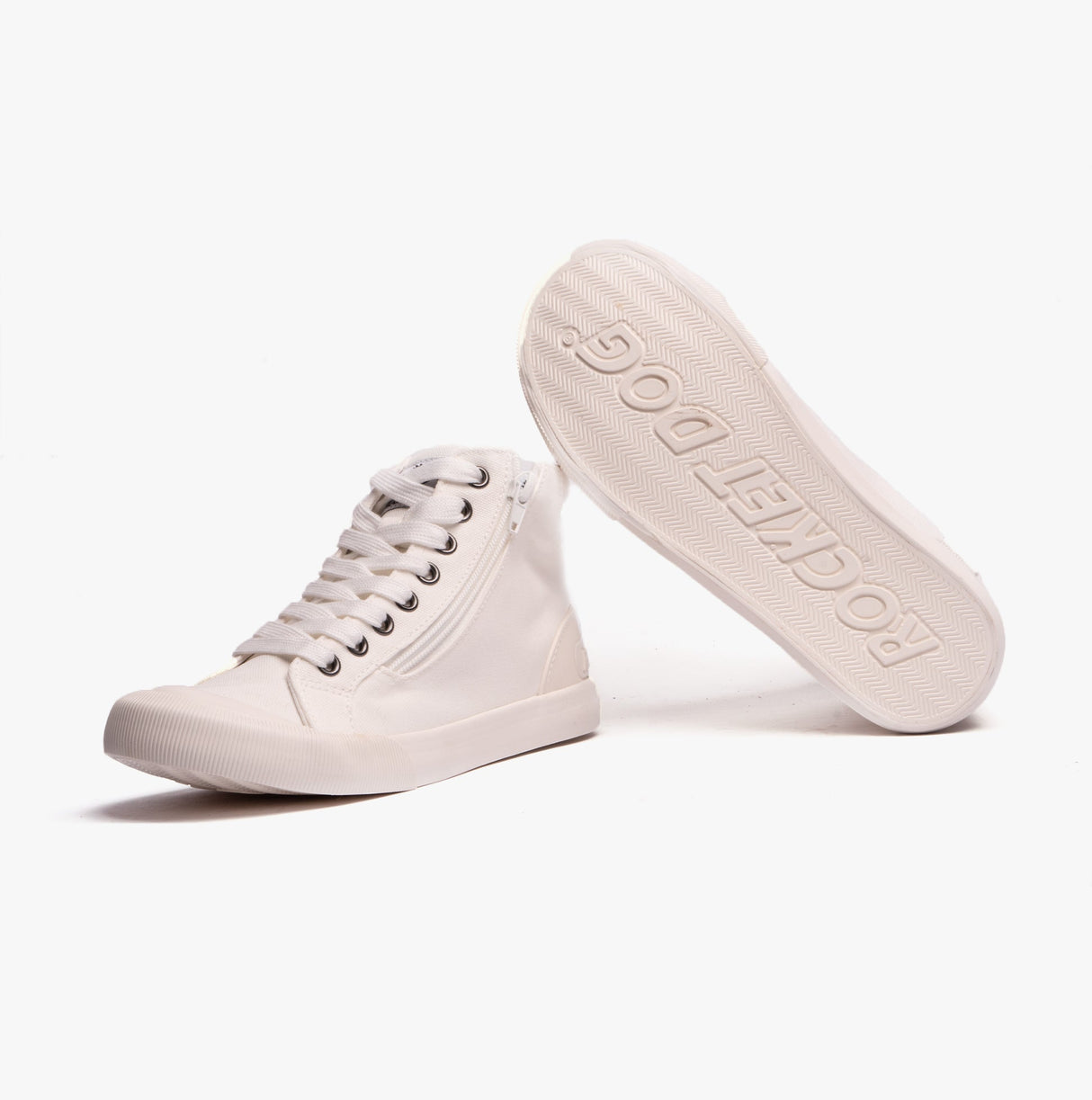 Rocket Dog JAZZIN HI Womens Canvas High Tops White