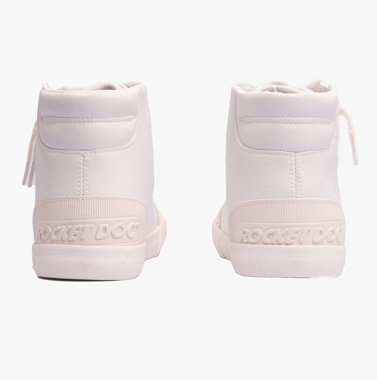 Rocket Dog JAZZIN HI SPORTY PU Womens Trainers White