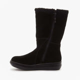 Rocket Dog SLOPE SUEDE Womens Suede Winter Boots Black