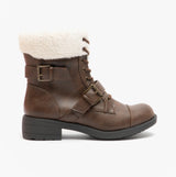 Rocket Dog TRAVIS Womens Ankle Boots Brown/Natural