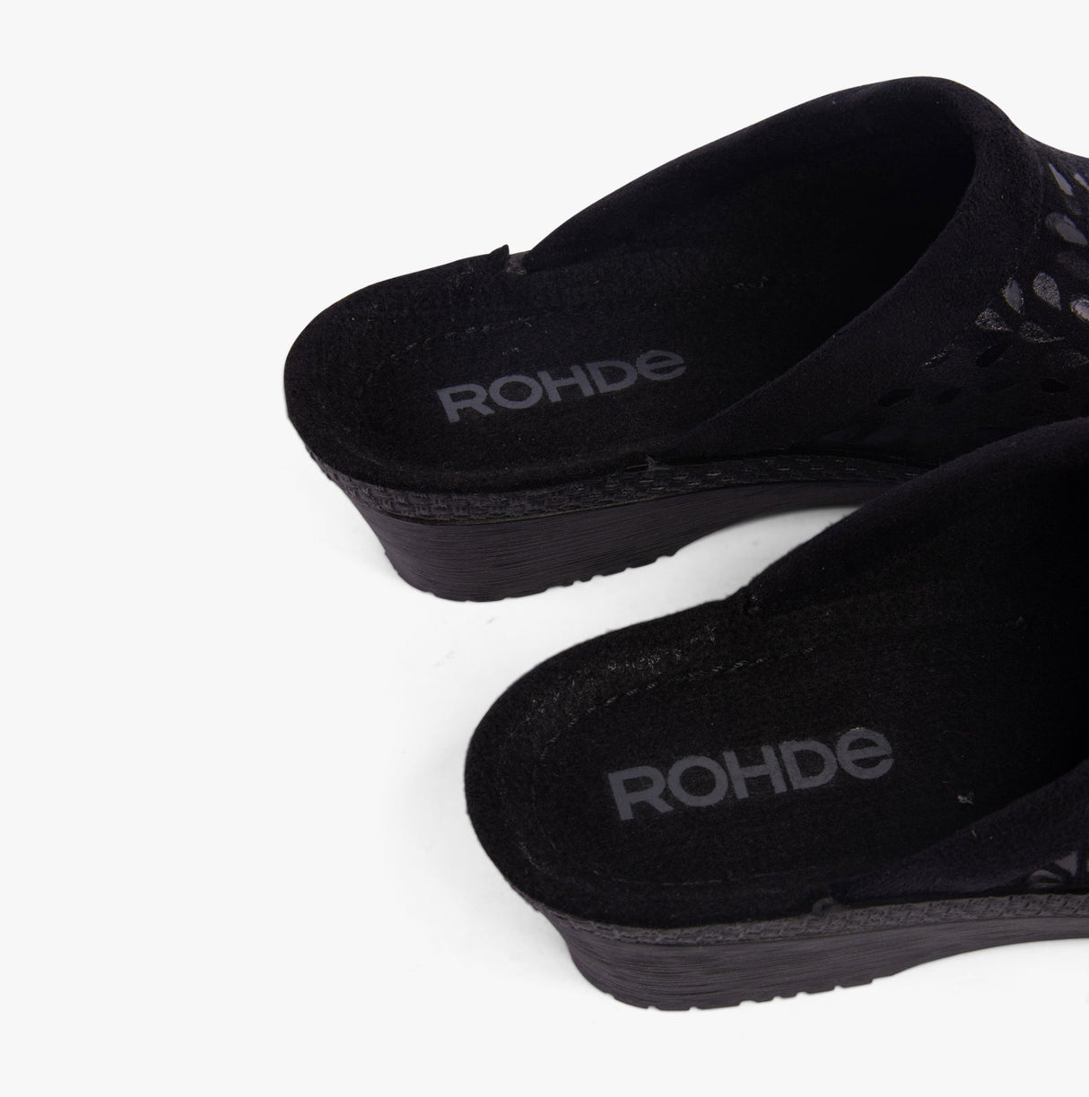Rohde 2456-90 Womens Mules Black