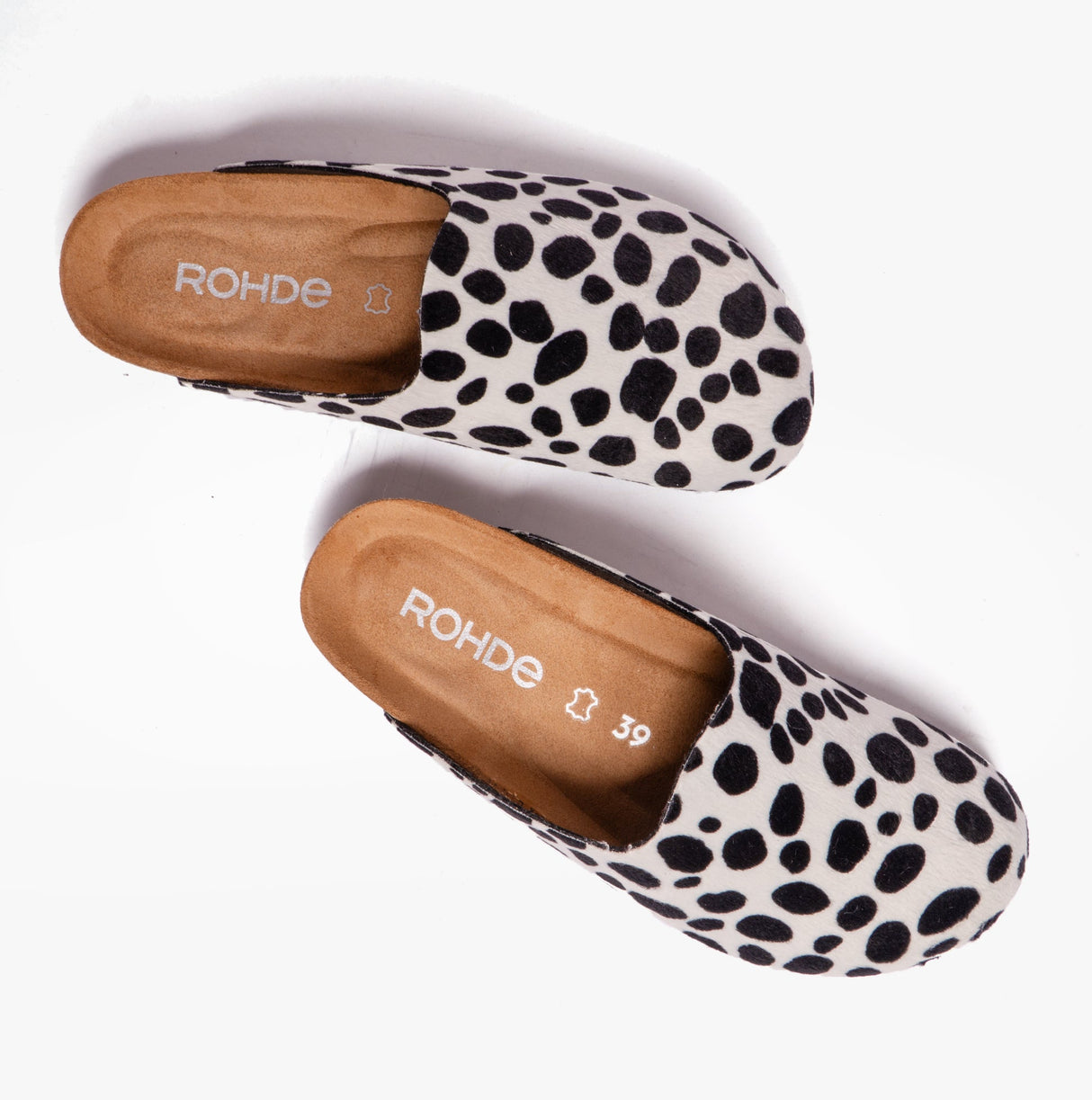 Rohde 6078-99 Womens Slippers Black White