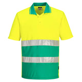 Portwest Hi-Vis Lightweight Contrast Polo Shirt S/S