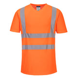 Portwest Hi-Vis Cotton Comfort Mesh Insert T-Shirt S/S