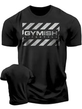 3D printed men's short sleeved T-shirt for comprehensive exercise, fun and fitness Hardcore new handsome and trendy short sleeve