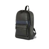 Silver Street London BOURNE Mens Leather Backpack Black