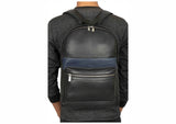 Silver Street London BOURNE Mens Leather Backpack Black