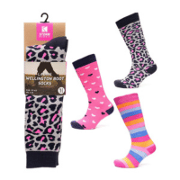 SO59 LADIES WELLIE SOCKS           UK 4-8