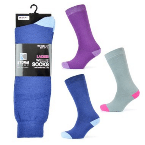 SO60 LADIES WELLIE SOCKS           UK 4-7