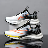 Sports Running Shoes for Men Marathon Air Cushion Breathable Ultralight Women Comfortable Athletic Nonskid Sneakers Gym Training