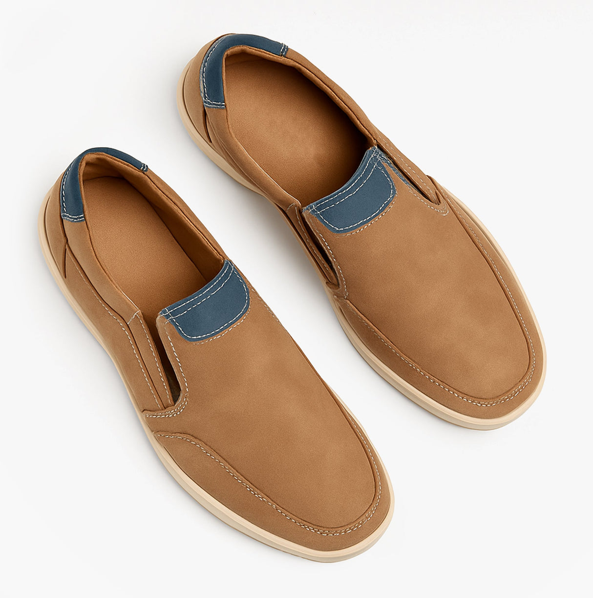 Scimitar OTIS Mens Casual Slip On Shoes Tan