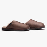 Shepherd HUGO Mens Sheepskin Mules Oiled Antique