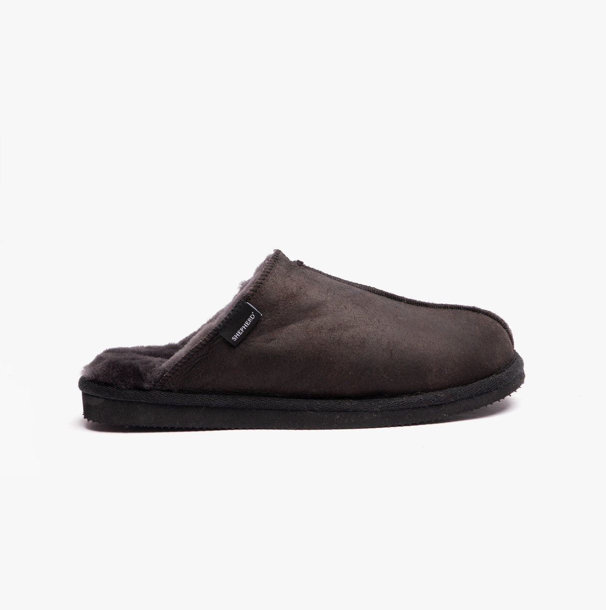 Shepherd HUGO Mens Sheepskin Mules Black