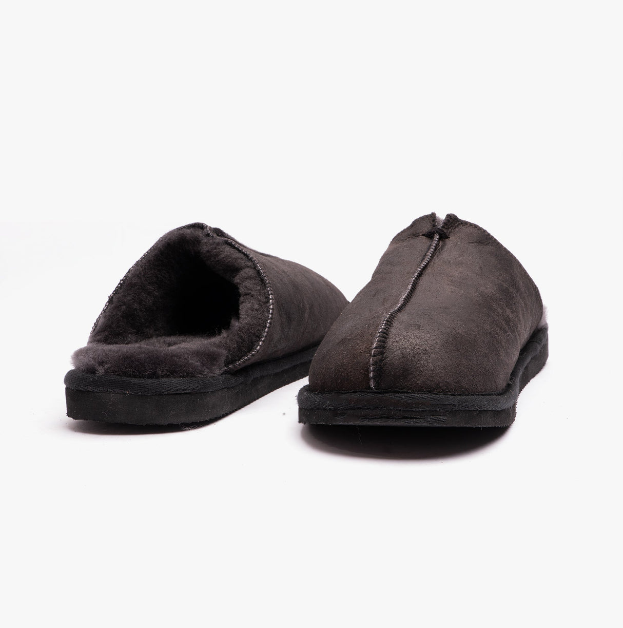 Shepherd HUGO Mens Sheepskin Mules Black
