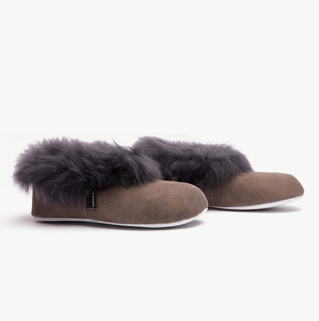 Shepherd ANNELIE Womens Sheepskin Full Slippers Asphalt