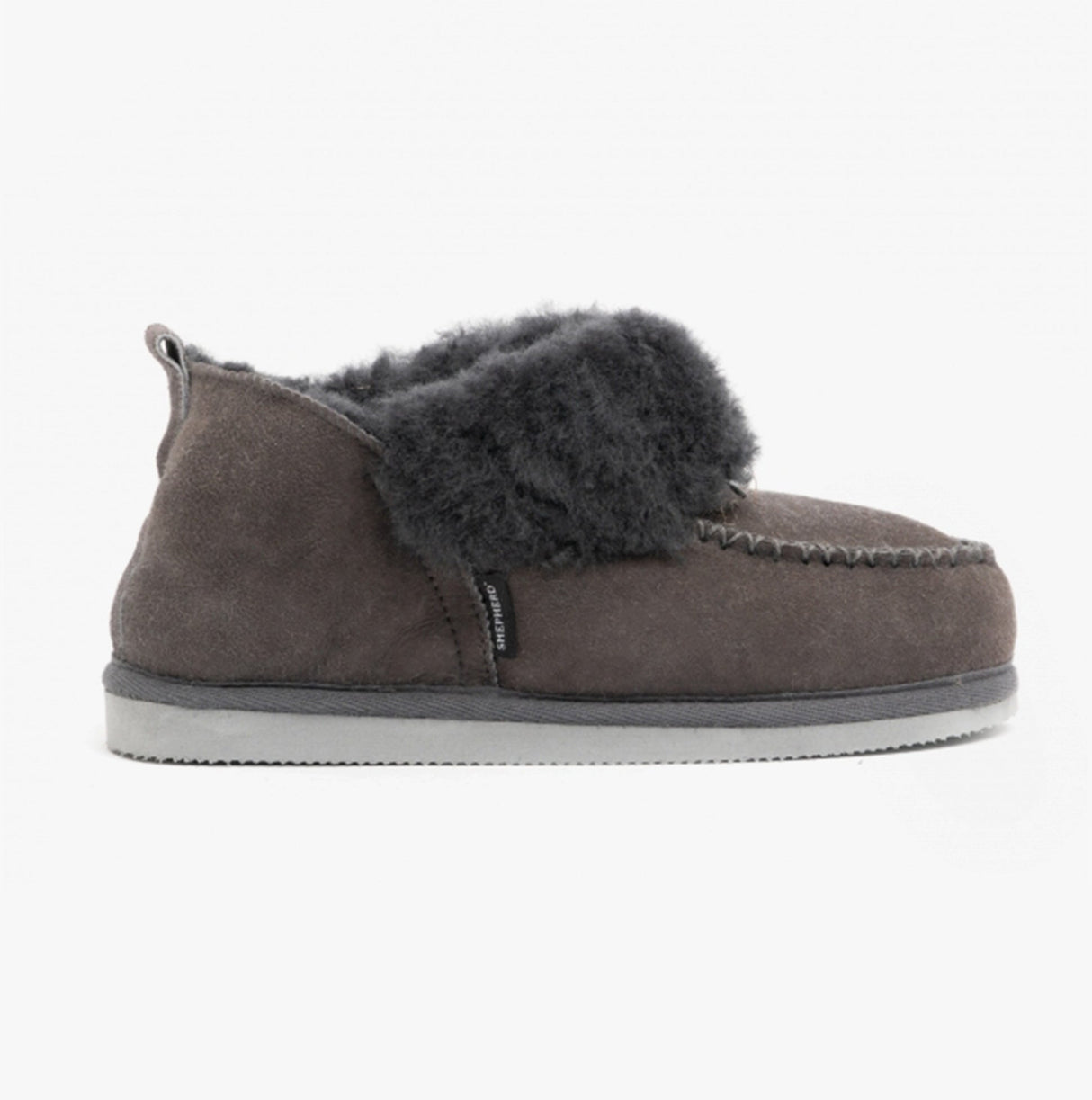 Shepherd ALBINA Womens Sheepskin Slipper Boots Asphalt